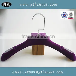 HA6983 Hot New Design Flocked Hanger Velvet Plastic Coat Hanger Supplier's Choice thumbnail-1