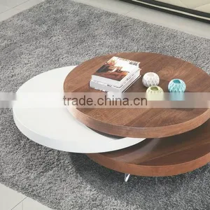 Fancy Durable Expandable Round Coffee Table For Sale thumbnail-5