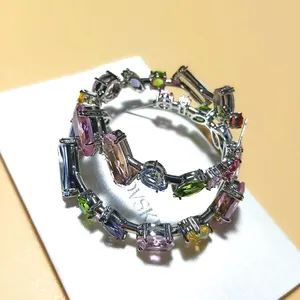Swarovsky Rings Gema Drop Earrings 5613737 Sparkling Necklace 55613738 Round Mujer Cristales Bracelet 5613739 thumbnail-5
