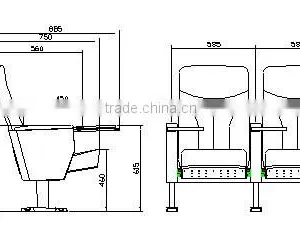 Cheap Theater Chair HJ6802-L thumbnail-4