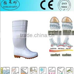 White Pvc Boots /pvc Rain Boots for Food Industry Working thumbnail-1