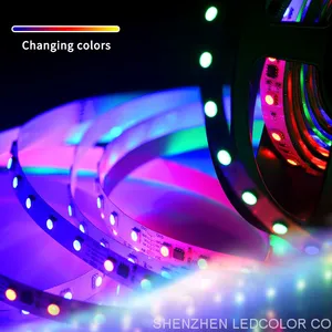 36V WS2811 Constant Current 30m 5050SMD Light Source Flexible High Voltage RGB LED Strip Light thumbnail-2