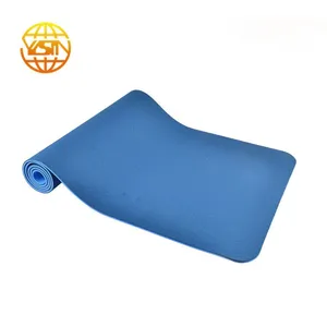 Custom Print Logo Eco Friendly Foldable 6mm TPE Yoga Mat thumbnail-2