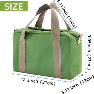 Tool Bag With Waterproof Tool Bag Big Capacity Canvas Tool Bag Electrician Multifunctional Portable Tool Bag thumbnail-1