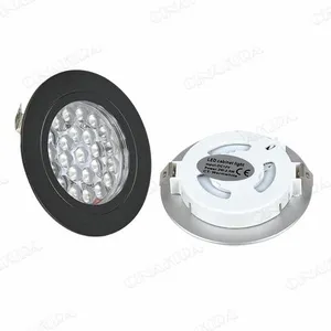 Under Cabinet Lighting Kit, Plug in LED Puck Lights With Wireless Dimmable RF Remote Control,12v Stick on Lights for Kitchen Counter, Closet and Shelves(12 Kit,Warm White) thumbnail-4