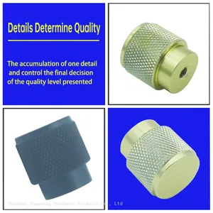 Fancy Knurled Furniture Cabinet Handles Aluminum Cupboard Drawer Pulls Handles and Knobs thumbnail-1