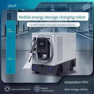 Zalip 65kwh/100kw Mobile Energy Storage Charging Vehicle, Charging Pile, Remote-controlled Driving, Suitable for Commercial Large-scale Parking Lots and Garages, New Energy Vehicle Intelligent Charging Robot thumbnail-1
