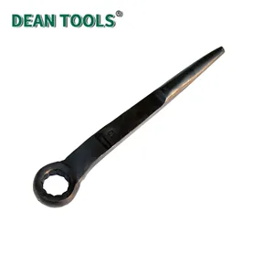 Offset Construction Box Wrench With Pin, 45# Steel, 22 mm Opening, Full Polish,Offset Box End Structural Box Wrench thumbnail-2
