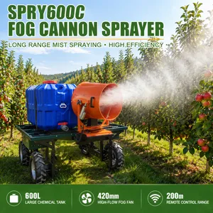 SPRY600C Agricultural Sprayer Machine 600L Fog Cannon Sprayer 70V Generator Power Sprayer thumbnail-1