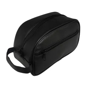 Multi‑Pocket Makeup Shaving Dopp Kit With Carry Handle thumbnail-4