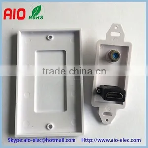 ICC Component HDMI Couple Connector Audio/Video, F-Type Decora Insert Wall Plate thumbnail-2