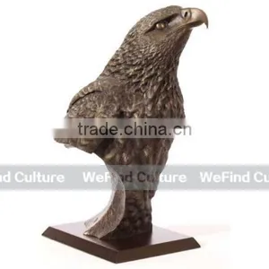 Metal Casting Bronze Sculpture Eagle Animal Statue thumbnail-2