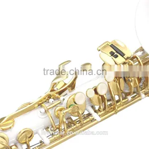 Popular Cheap White Alto Saxophone Curved Soprano Sax thumbnail-5
