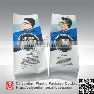 Customized Design Aluminium Foil Side Gusset Roast Coffee Plastic Packaging Bag thumbnail-1