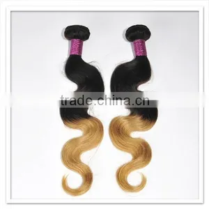 Full Cuticle Healthy Ends Virgin Brazilian Body Wave Cheap Ombre Hair Extension thumbnail-1