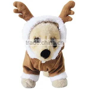 Suitable for Winter Polar Fleece White North Velvet Milu Deer Elk Shaped Two-legged Dog Clothes thumbnail-1