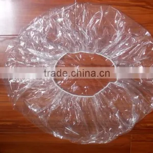 Disposable Plastic Hand Made Round Shower Cap thumbnail-1