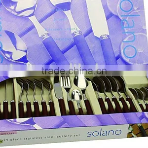 24pcs Stainless Steel Cutlery Set With Gift Box thumbnail-1