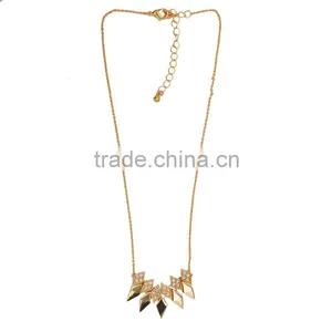 Women's Accessories Geometry Rhinestone Pendant Statement Necklace 2016 thumbnail-3