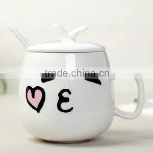 2015 Hot Sell Mug,ceramic Mug,ceramic Mug With Lid,ceramic Mug With Spoon thumbnail-2