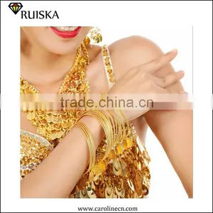 Caroline Multilayer Coin Pendant Bangles India thumbnail-1