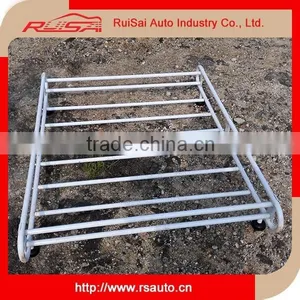 Powder Coated Aluminum Cargo Basket Universal Roof Rack thumbnail-3