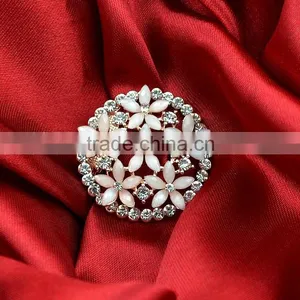 Korean New Style Environmental Copper Colourful Opal Microscope Technology Lady's Brooch Manufacturer's Wholesales thumbnail-5