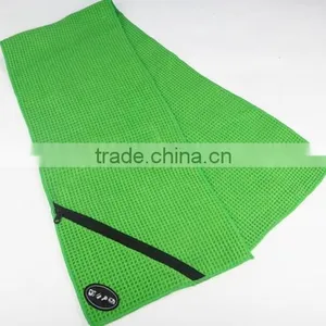 Cheap Fashion Zipper Pocket Microfiber Sports Towel thumbnail-3