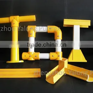Chemical Resistant Fiberglass FRP Handrail Components: Railings, Kick Board, Posts, Fitings thumbnail-1