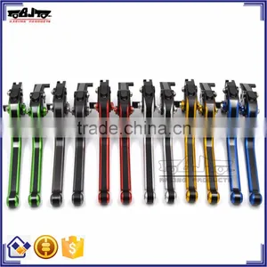BJ-LS-011 Golden Motorcycle Long Clutch Brake Lever Set CNC Aluminum for Yamaha MT-01 thumbnail-4