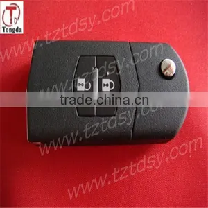 Tongda Wholesales 2 Button Remote Key Case, Flip Key Blank for Mazda thumbnail-1
