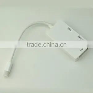 Factory Price Mini Displayport to Hdmi Dvi Adapter Cable With High Quality Data Transfer thumbnail-3