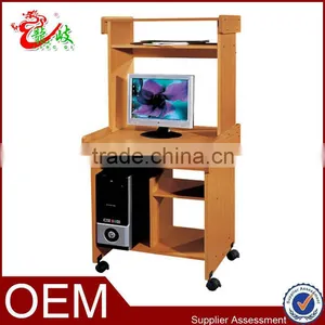 Modern Cheap Mobile Computer Desk Wheels Work Desk for Sale F854 thumbnail-1