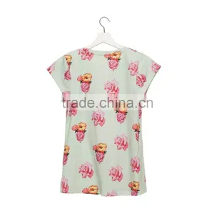 Brand New Custom 3D Printing Hipster Girl Fabric Rock T-shirt thumbnail-3