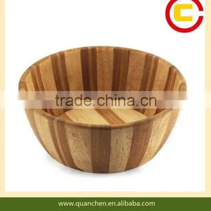 Soiled Bamboo Bowl, Bamboo Salad Bowl thumbnail-6