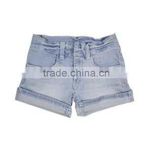 100%cotton Fashion Children's Denim Shorts (KS120013) thumbnail-1