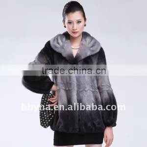 Transition Color Fashion Exotic Fur Coats for Women thumbnail-1