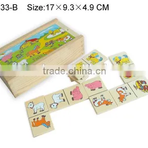 Hot Sale Educational Wooden Toys for Kids Puzzle Domino thumbnail-1