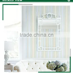 Discount Printed Yarn Wallpaper, Mediterranean Vertical Stripe Wall Decal for Room , Fantastic Wall Mural Roll thumbnail-1