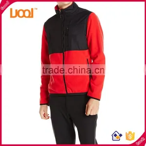 Mens High Quality Mock Neck Jackets Zip up Custom Sports Polar Fleece Jacket thumbnail-4