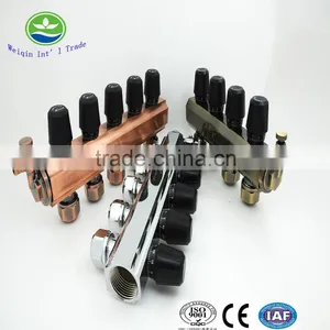 2 Ways Valve Manifold Brass Underfloor Heating Manifolds Digital Manifold thumbnail-4