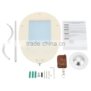 12/15/18LEDs Outdoor Waterproof Remote Control Sensor Wall Lamp Super Bright LED Solar Powered Light Wall Mounted for Courtyards thumbnail-1