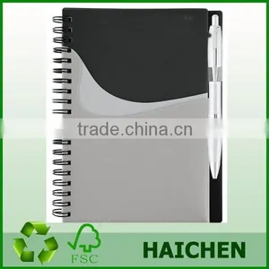 Custom Logo Printed Paper pu Notebook thumbnail-1