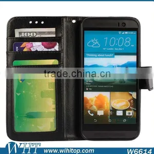 New Phone Case 2015 Hot Sale for HTC One M9 Wallet Case PU Leather Flip Cover thumbnail-5