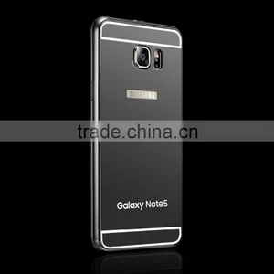 High Quality Aluminum Mirror Bumper Cell Phone Case For Samsung Galaxy Note 5 Mirror Case thumbnail-5
