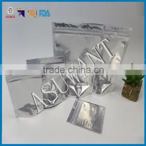 Custom Print Zipper Aluminum Foil Smell Proof Bag With Tear Notch/zip Lock Reseal Package Bag for Cookies thumbnail-2