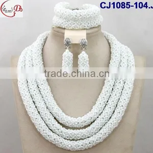 CJ1085 White Fashion and Newest Designed Ghigh Quality Material Beads Jewelry thumbnail-1