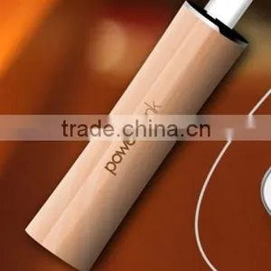 Wooden Material Cylindrical Shape 2600mAh Mobile Powerbank Charger With Laser Engraving Logo as Premium Promotion Gift thumbnail-4