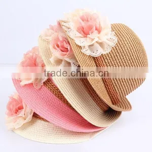 Women New Style Paper Straw Hat Summer Folding Straw Hats thumbnail-4
