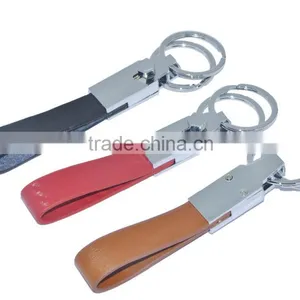 2016 Exhibition Wholesale Blank Leather Key Chain Handmade Keychain thumbnail-1